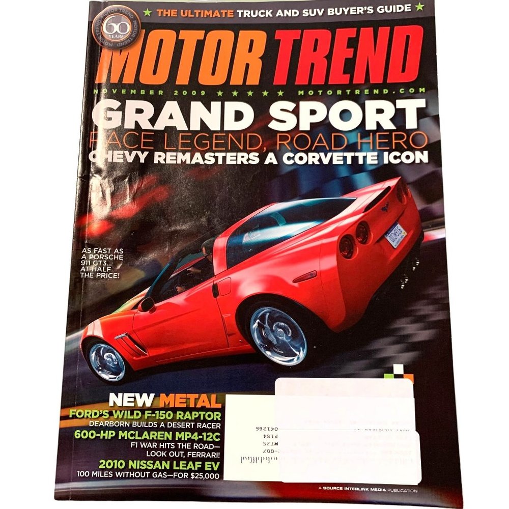 Motor Trend magazine November 2009 VOL. 61, NO 11